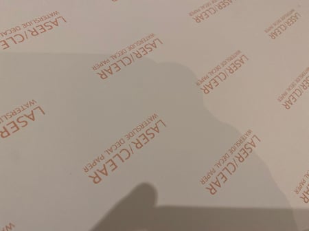 ورق مائي فارغ مقاس A4 بالحبه