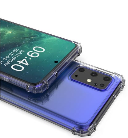 غطاء حماية شفاف مدعم الزوايا لهاتف سامسونج جالكسي اس 20 بلس - Galaxy S20 Plus