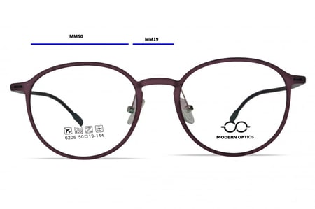 نظاره طبيه مناسبه للجنسين بلاستيك رقم الموديل  6206C2 اللون موف - بنفسجي