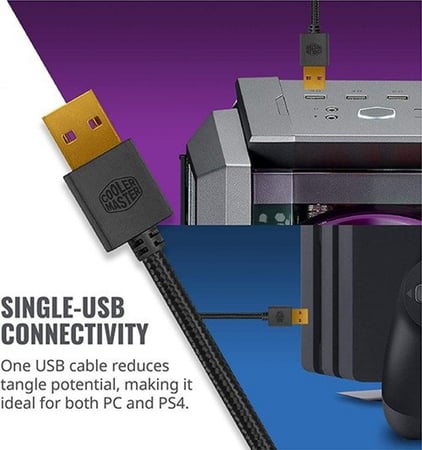سماعة العاب MH650 USB RGB من شركة كولر ماستر