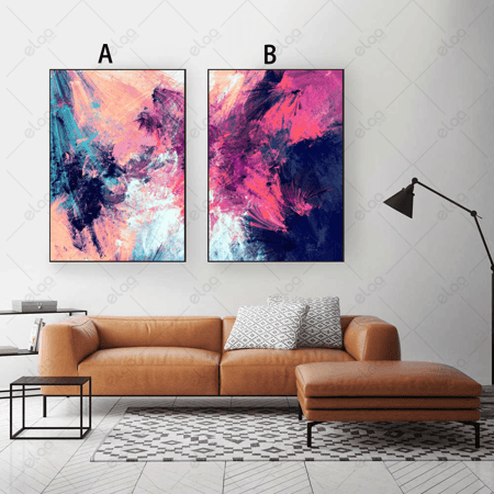 لوحات فن تجريدي الألوان الزاهية