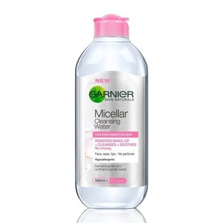 Garnier Skin Active Micellar Cleansing Water Face Eyes Lips 400ml خبير