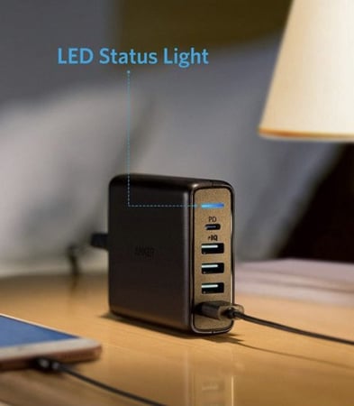 شاحن جداري  بخمس منافذ  من شركه انكر