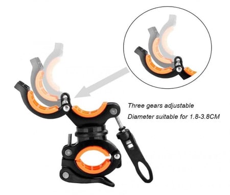 حامل كشاف الدراجات الهوائية ويمكن استخدامه للعديد من المهام ازرق