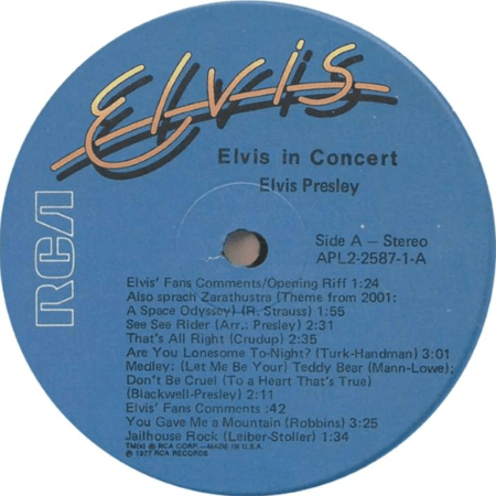 Elvis Presley - Elvis In Concert