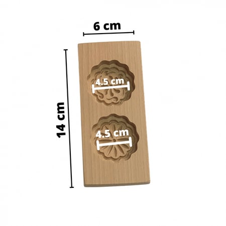 قالب معمول / خشبة تشكيل معمول / قوالب بسكويت  ( قطعه واحده )