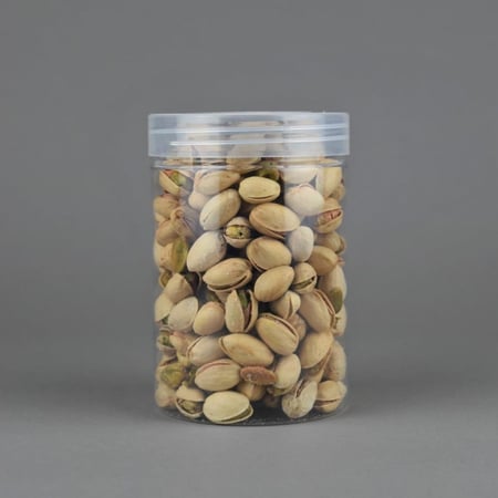 برطمان - شفاف - بلاستيك -برطمانات - جملة- تخزين -بهارات - علب -اسطواني