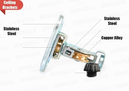 شماعة ملابس سقفية فاخرة قابلة للرفع من أبحِر أونلاين، قضبان مزدوجة 2.4 متر