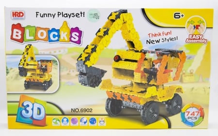 لعبة تركيب شاحنة ثلاثية الأبعاد 3D حجم كبير