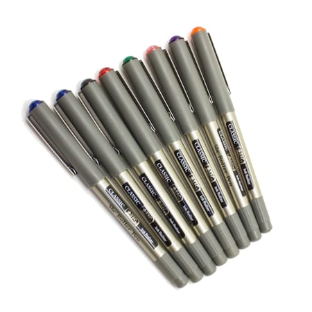 طقم 8 لون قلم سائل 0.7 SBC