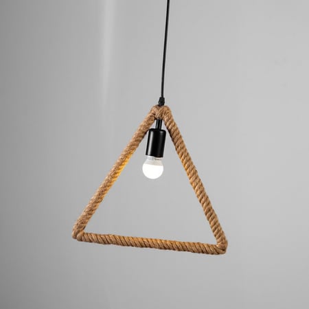 اضاءة علاقي مفرد شكل حبل مثلث