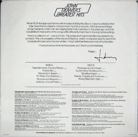 John Denver's Greatest Hits