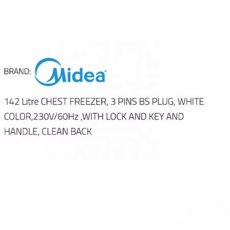 فريزر أفقي مايديا 19.8 قدم HS739CN