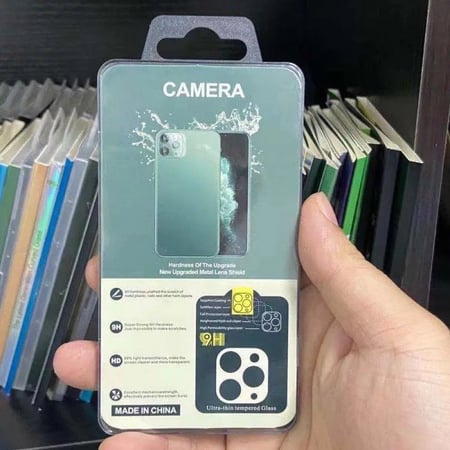 لاصقة حماية لعدسات الكاميرا من الزجاج المقوى لهاتف أبل آيفون