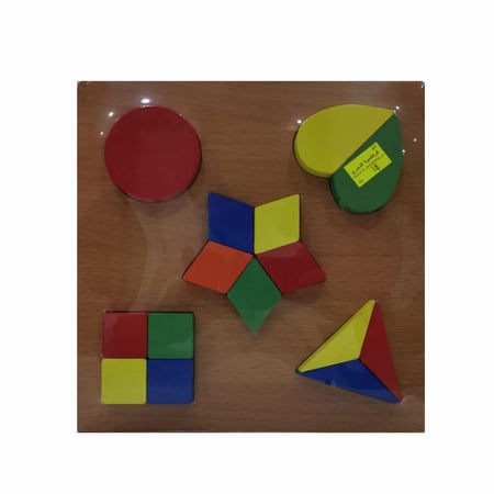 وسيلة خشب لتعليم الكسور