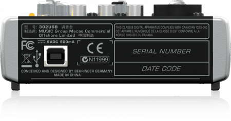 مكسر بهرنجر XENYX 302USB