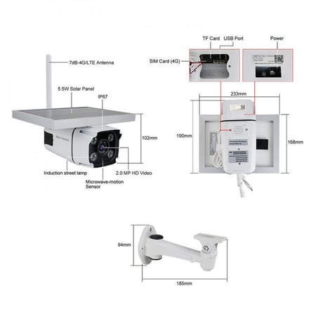 كاميرا لاسلكية 4G LTE