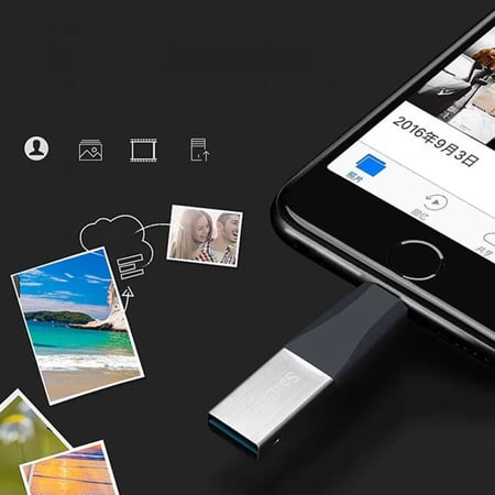سانديسك | فلاش ميموري ايفون من ساندسك SANDISK | iXPAND Flash Drive USB 3.0