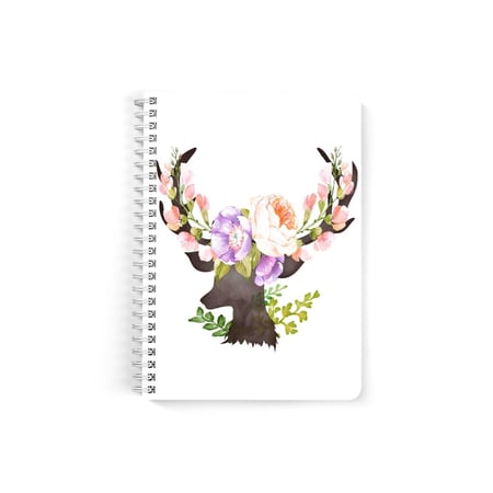 دفتر  سلك A5 ورق مسطر 60  ورقة