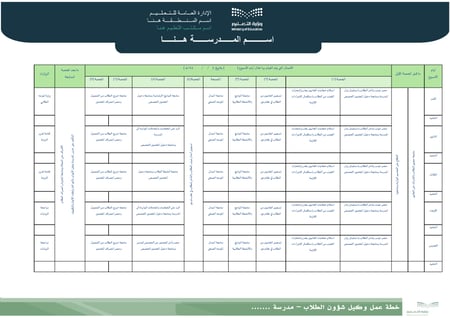 متابعة خطة عمل وكيل شؤون الطلاب