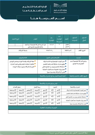 خطة تحسين رياض أطفال