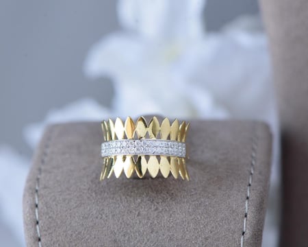 خاتم ذهب عيار 18