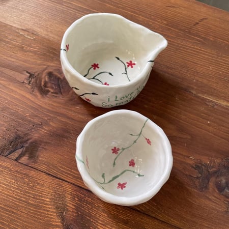 وعاء ماتشا + كوب ماتشا