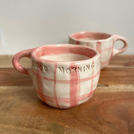 كوب كاروهات وردي 170 ml