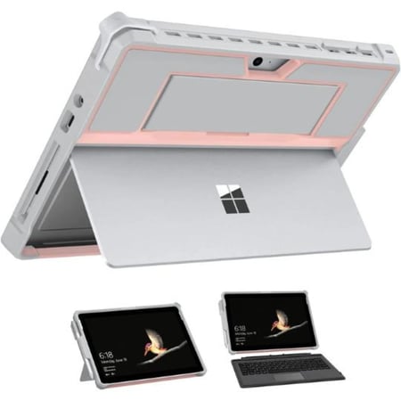 غلاف حماية متين مايكروسوفت سيرفس قو لجهاز Microsoft Surface Go 4/3/2 مع حزام يد ودعم لوحة مفاتيح