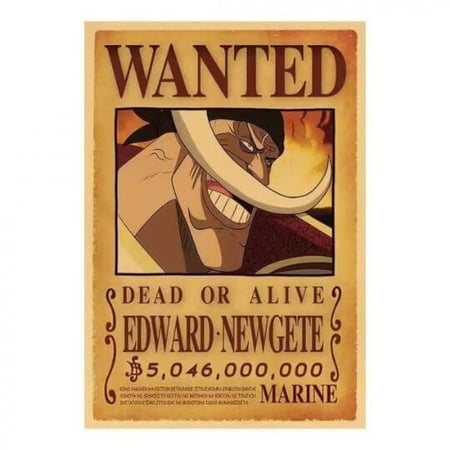 بوستر ورق جدار شخصية الوايت بيرد اللحية البيضاء انمي ون بيس