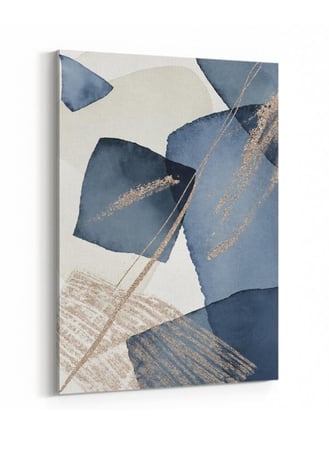 لوحة كانفاس على إطار خشبي بتصميم مكعبات