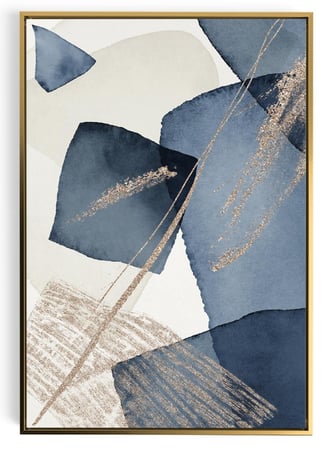 لوحة كانفاس على إطار خشبي بتصميم مكعبات