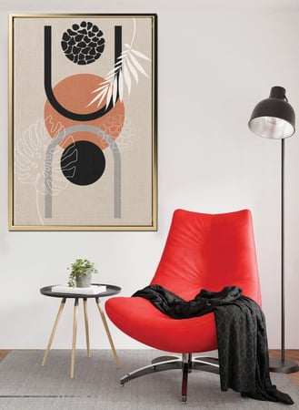 اشتر لوحات اوراق شجر كانفاس بتصميم أوراق استوائية