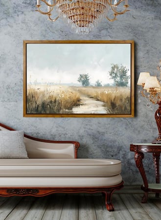 لوحة كانفاس للريف الهادئ