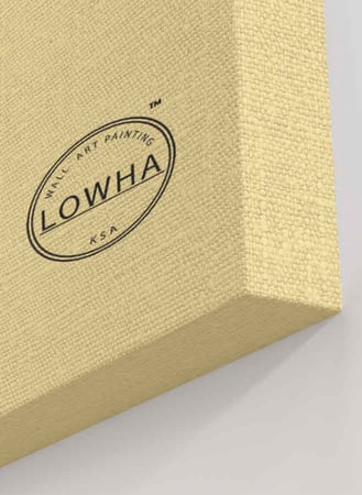 لوحة كانفاس على إطار خشبي، تصميم مستوحى من القط العسيري بمنظر أفقي، للمنزل، غرفة المعيشة، المكتب، الديكور