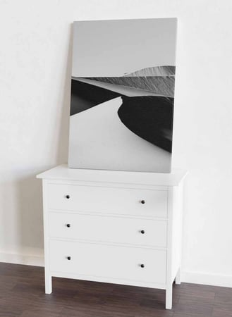 لوحة كانفاس على إطار خشبي، تصميم كثبان رملية، للمنزل، غرفة المعيشة، المكتب، الديكور