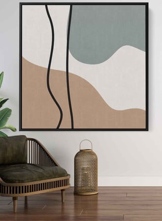 اشتر لوحة بوهيمي ستايل كانفاس بتصميم فن تجريدي