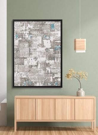 لوحة كانفاس على إطار خشبي بتصميم فن تجريدي