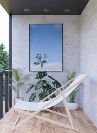 لوحة كانفاس على إطار خشبي، تصميم لقد حل الشتاء، للمنزل، غرفة المعيشة، المكتب، الديكور