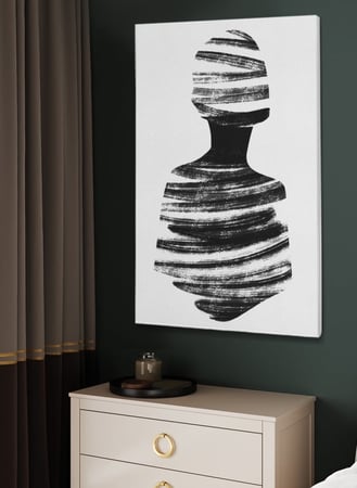 لوحة كانفاس بتصميم فن تجريدي سكندنافى من افضل لوحات عن الفن التجريدي