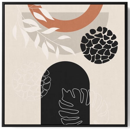 لوحة كانفاس على إطار خشبي بتصميم فن تجريدي