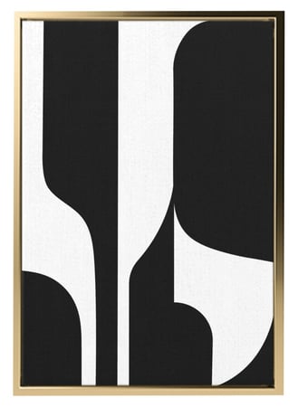 لوحة كانفاس على إطار خشبي بتصميم نمط فني بوهيمي