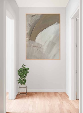 لوحات التجريدية كانفاس بتصميم فن تجريدي حديث بالوان راقيه