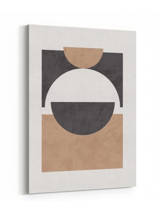 لوحة كانفاس على إطار خشبي بتصميم فن تجريدي