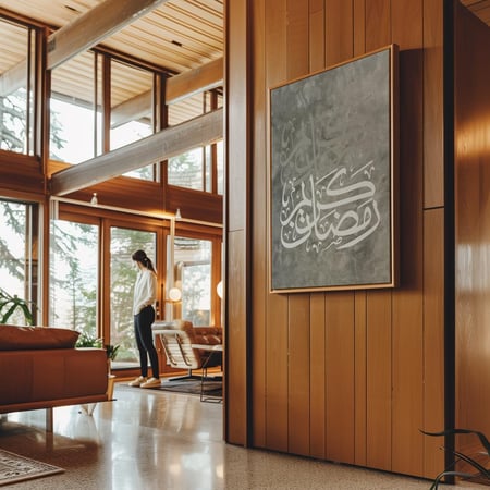 لوحة حائط عن رمضان