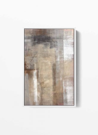 لوحة كانفس صغيرة بتصميم فن تجريدي لشاطئ البحر بمظهر جذاب وأنيق