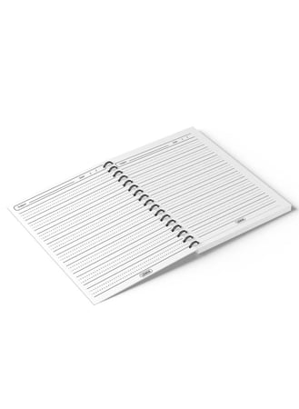 دفتر سلك للمدرسة 60 ورقة أقلام وكلمات إنجليزية