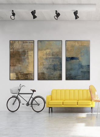 لوح فن تجريدي يضيف جمالا فريدا لديكورك من لوحة