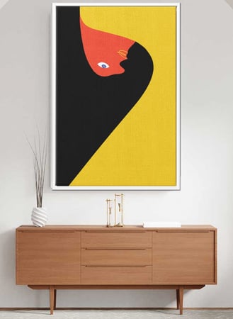 اشتر لوحة وجه كانفاس بتصميم وجه مقلوب بالوان فاخرة وجوده لاتضاهى