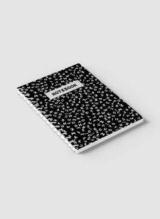 دفتر سلك للمدرسة حروف إنجليزية ٦٠ ورقة